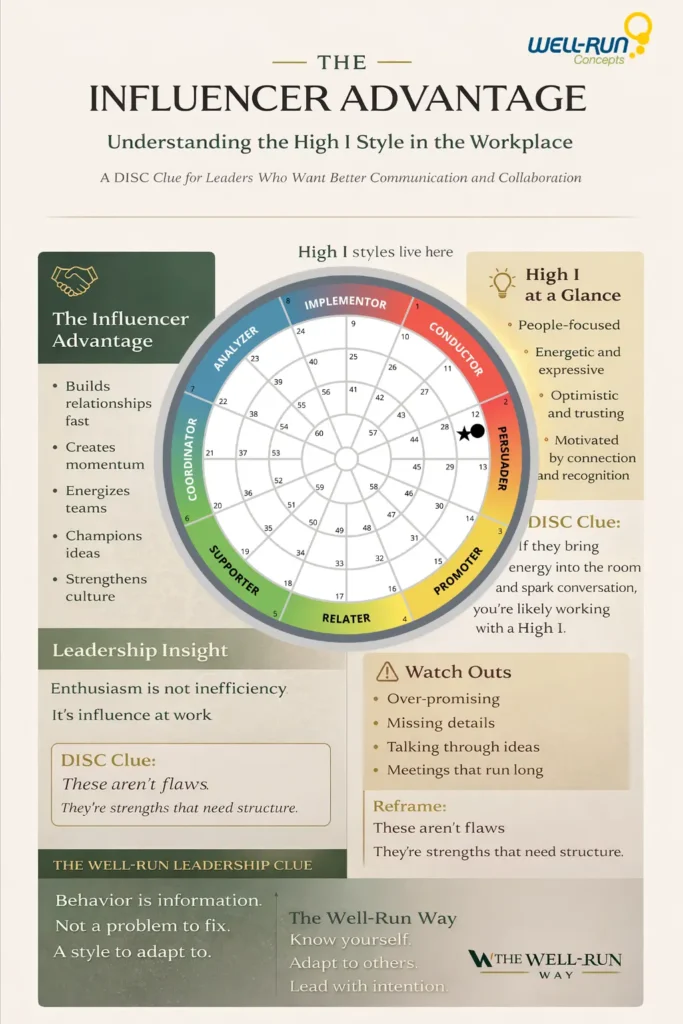 The Influencer Advantage: Understanding High I Style in the Workplace